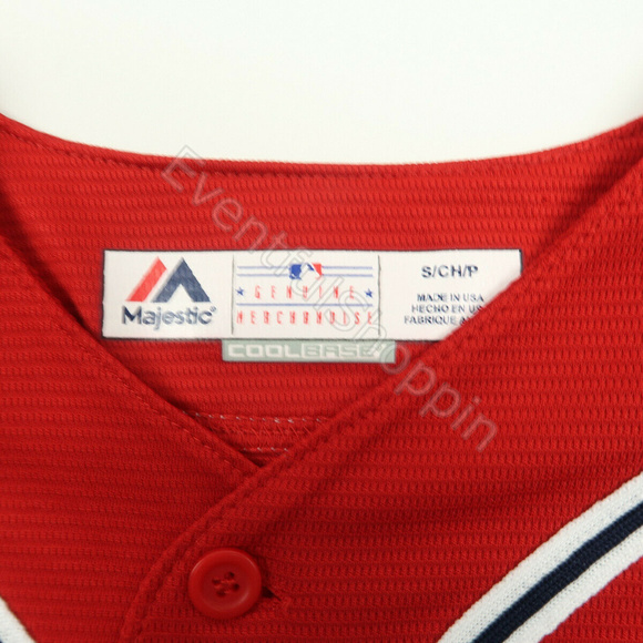 Atlanta Braves Red Stars & Stripes Home Jersey - Picture 5 of 5